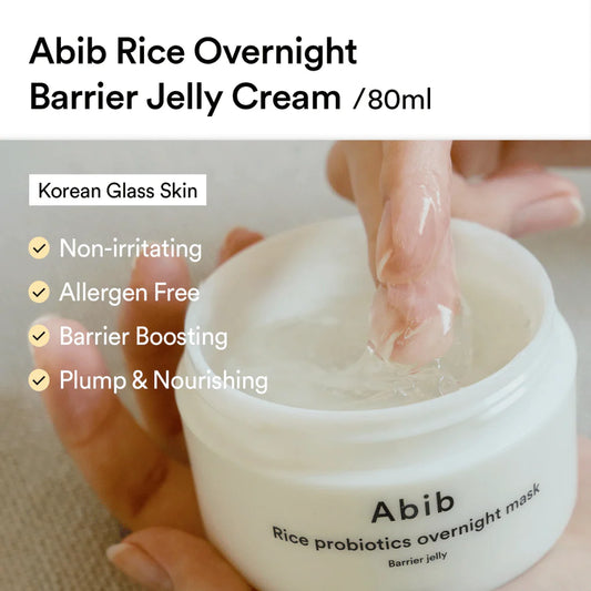 ABIB Rice Probiotics Overnight Mask Barrier Jelly 2.7oz