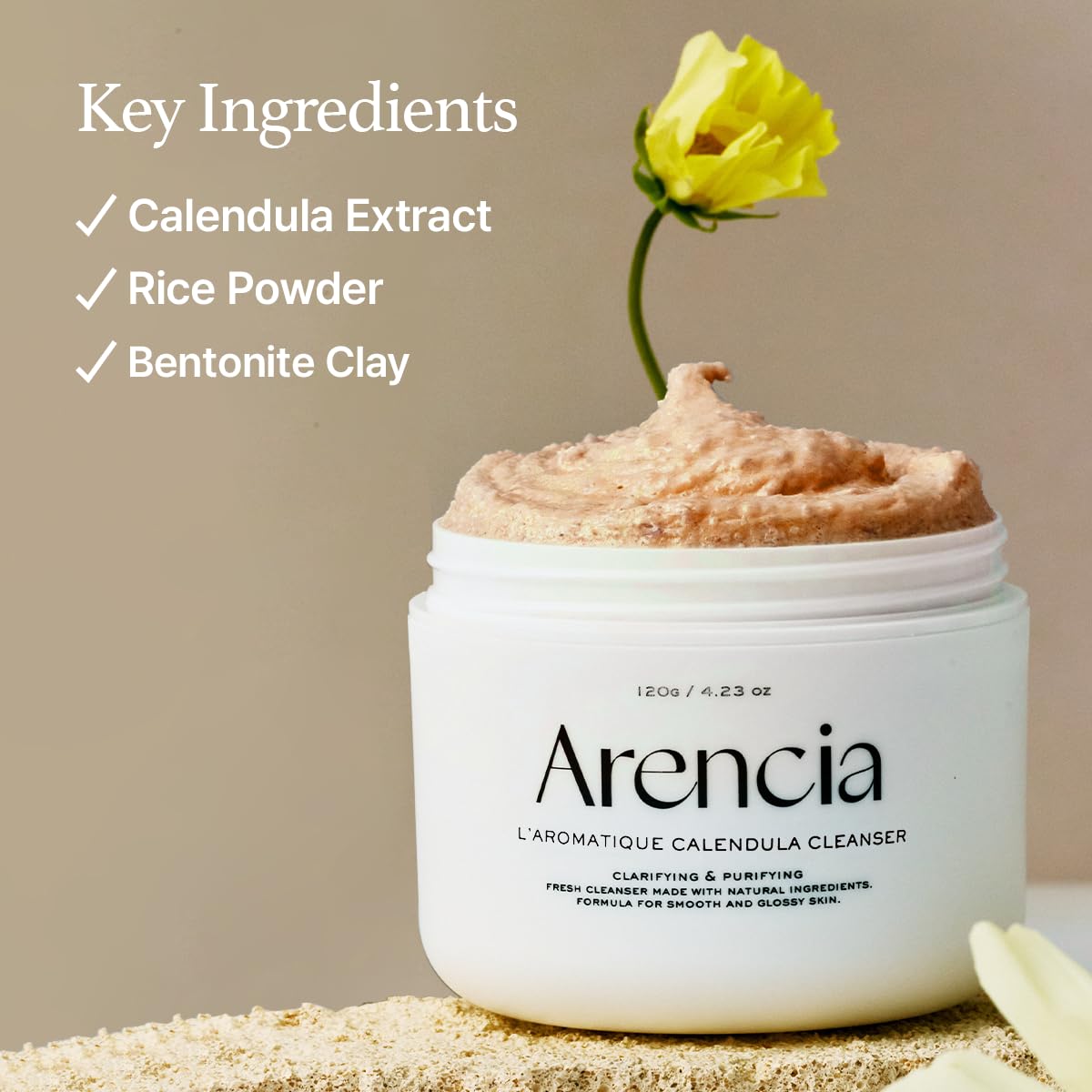 Arencia-Calendula Rice Mochi Cleanser (4.23oz)