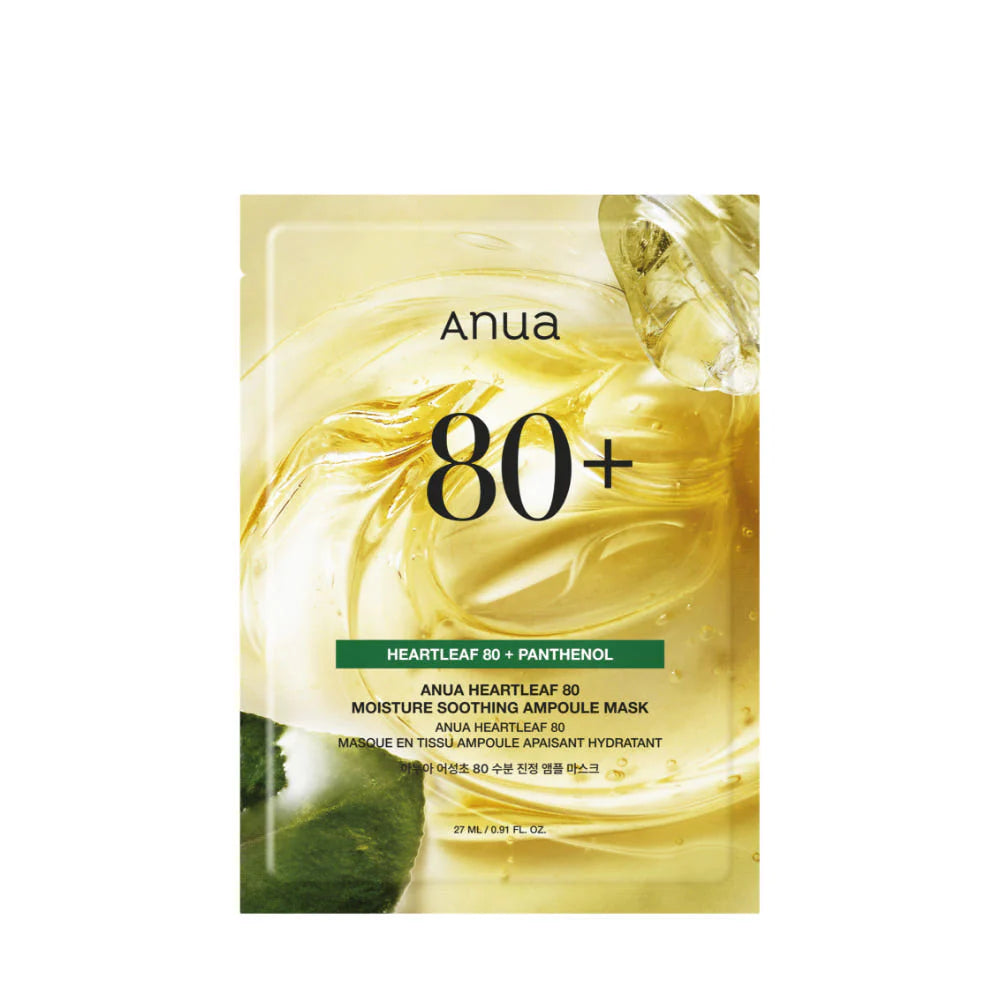 Anua Heartleaf 80% + Panthenol Moisture Soothing Ampoule Mask 27ml