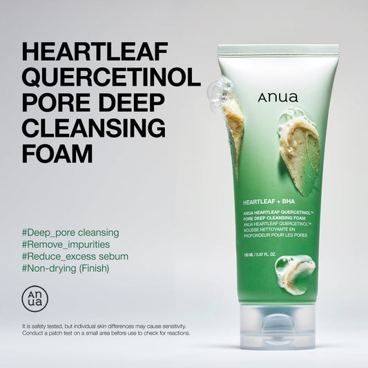 Anua-Heartleaf Quercetinol Pore Deep Cleansing Foam (150ml)