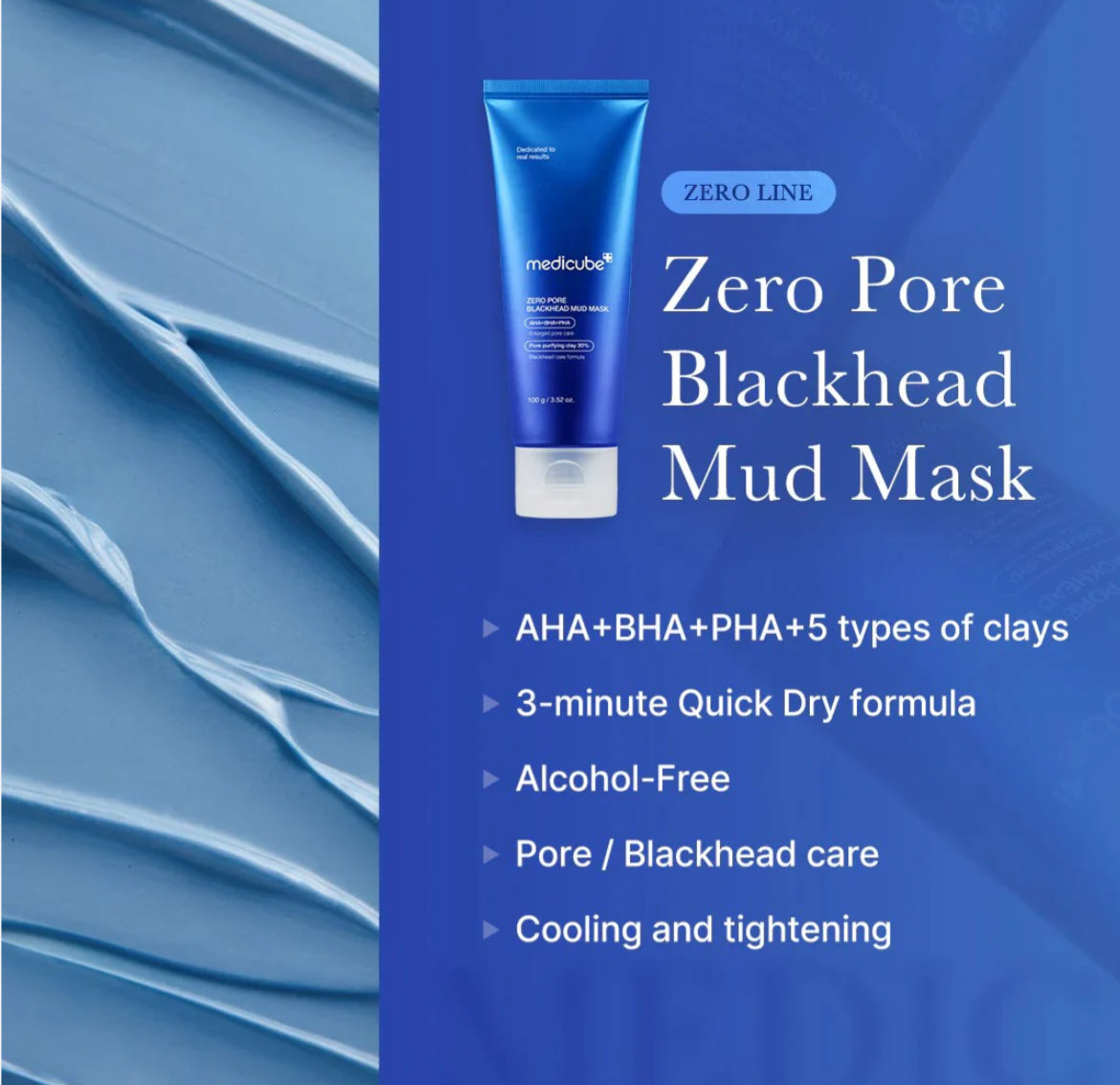 Medicube-Zero Pore Blackhead Mud Facial Mask