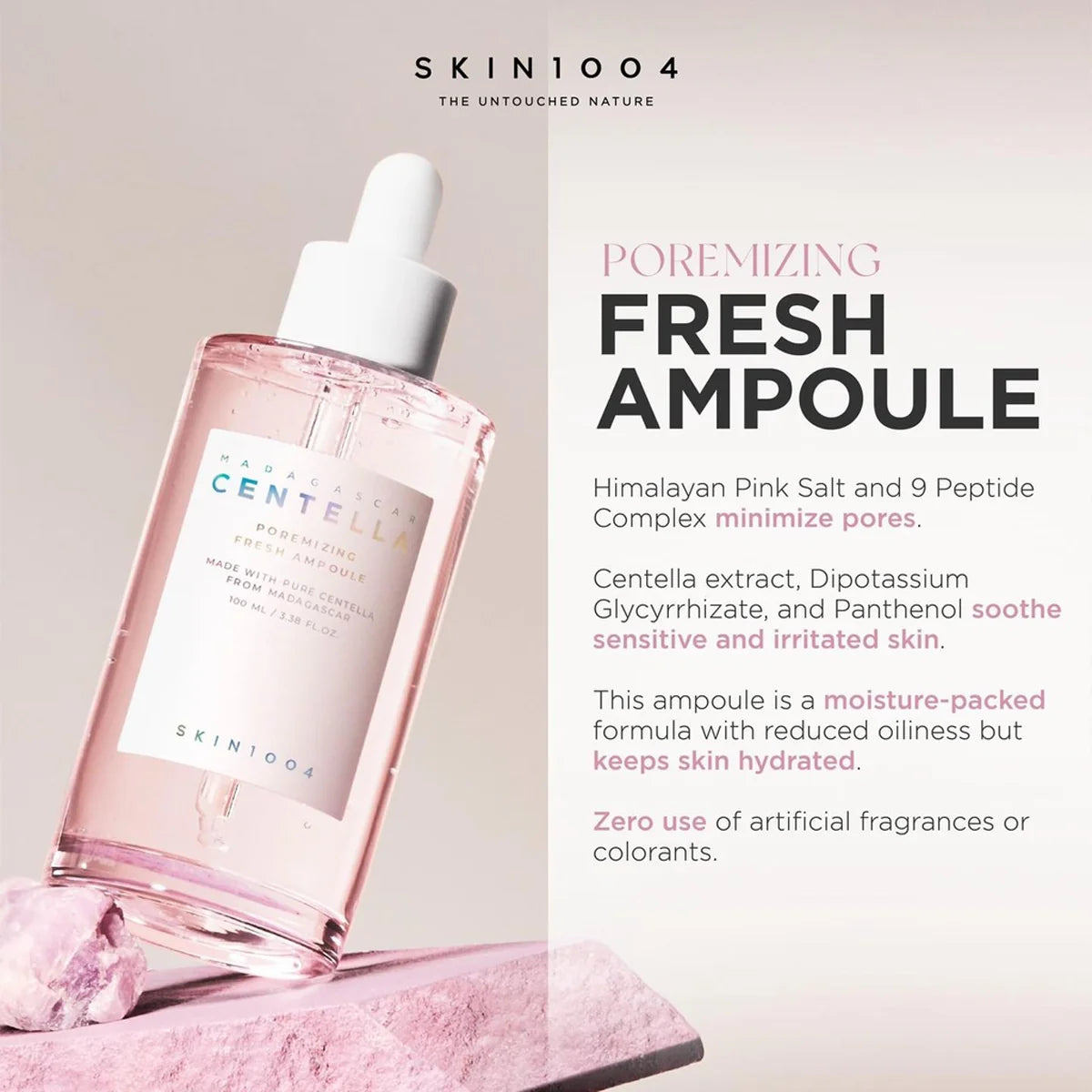 Skin1004 Madagascar Centella Poremizing Fresh Ampoule 3.38 fl. Oz(100ml)