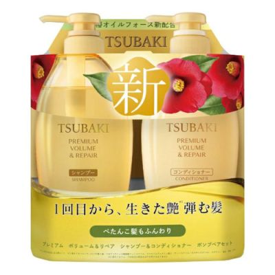 Shiseido - Tsubaki Premium Moist & Repair Shampoo & Conditioner Pump Pair Set